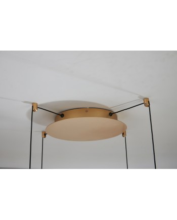 OASIS * LÁMPARA LED 54W ORO - 4 COLGANTES - DIMABLE TRIAC